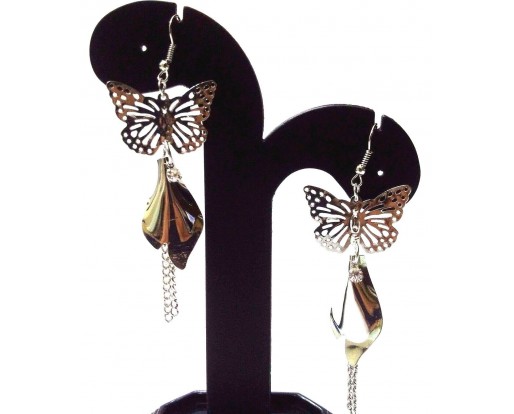 Silver Contemporary Earring Jhumka Jhumki Fashion Jewelry Drop Dangle Long EA287